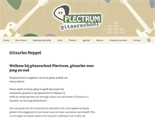 Tablet Screenshot of plectrum.nl